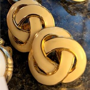 Napier Elegant Gold ,cream and Silver Jewelry Set